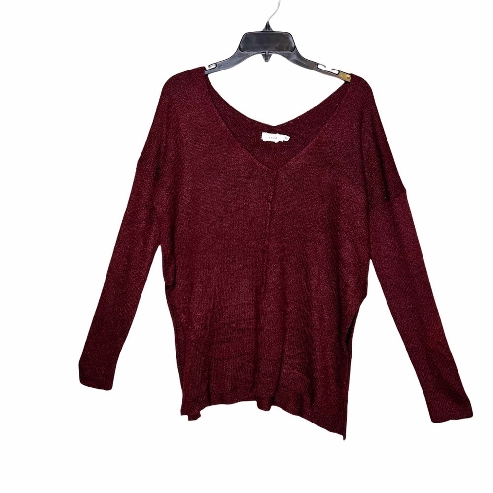 Lush Relaxed Fit V-Neck Sweater